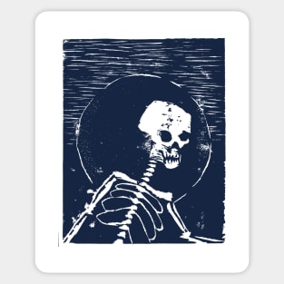 Skeleton Night Sticker